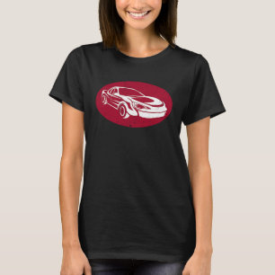 Camiseta Drag Circuit Racing Red Fast Car Boosting Turbo Ni
