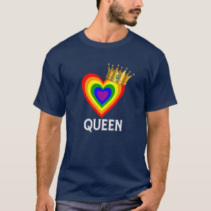 Camiseta Drag Queen Gifts - Rainbow Crown Gay Pride LGBT An