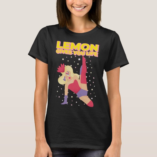 Camiseta Drag Queen Lemon dá-lhe vida (Frente)