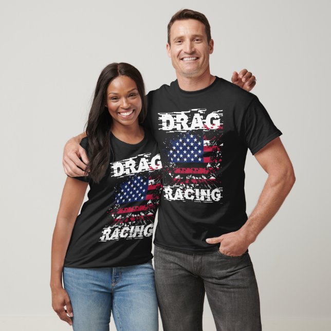 Camiseta Drag Racing America (Unissex)