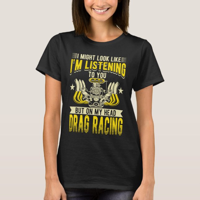 Camiseta Drag Racing Fan Big Blocks (Frente)