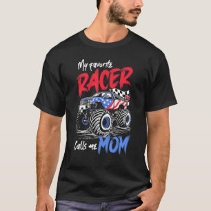 Camiseta Drag Racing Mãe Dirtbike Mãe Meu Cal De Racer Favo