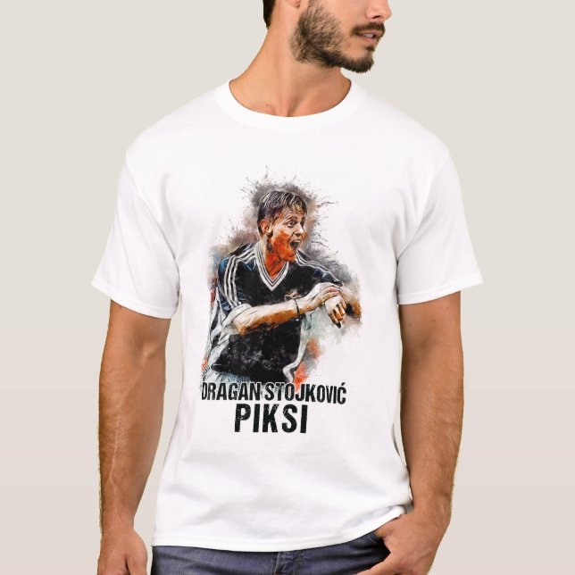 Camiseta Dragan Stojkovic PIKSI Um tributo à LEGENDA (Frente)