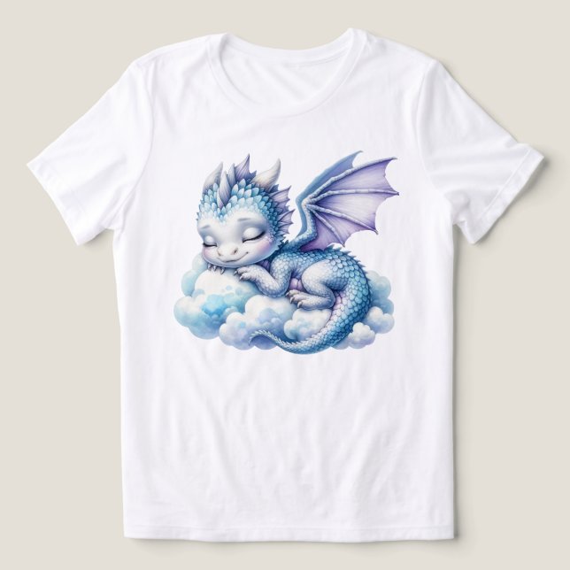 Camiseta Dragão Adormecido Pastel (Design frontal)