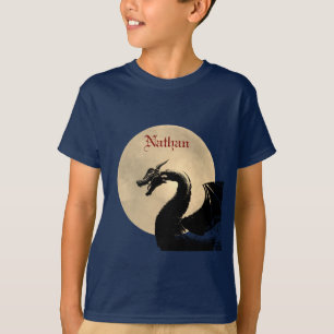 Camiseta Dragão ao Luar Personalizado