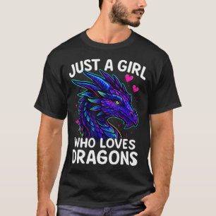 Camiseta Dragão Apenas Uma Garota Que Ama Dragões