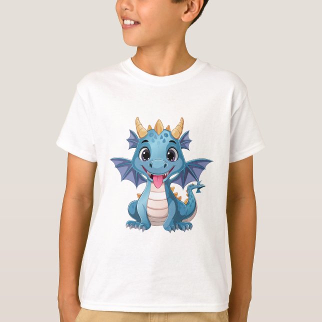 Camiseta dragão azul (Frente)