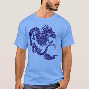 Camiseta Dragão Azul japonês