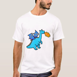 Camiseta Dragão Azul Kawaii