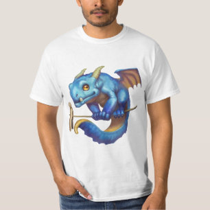 Camiseta Dragão Azul Pequeno