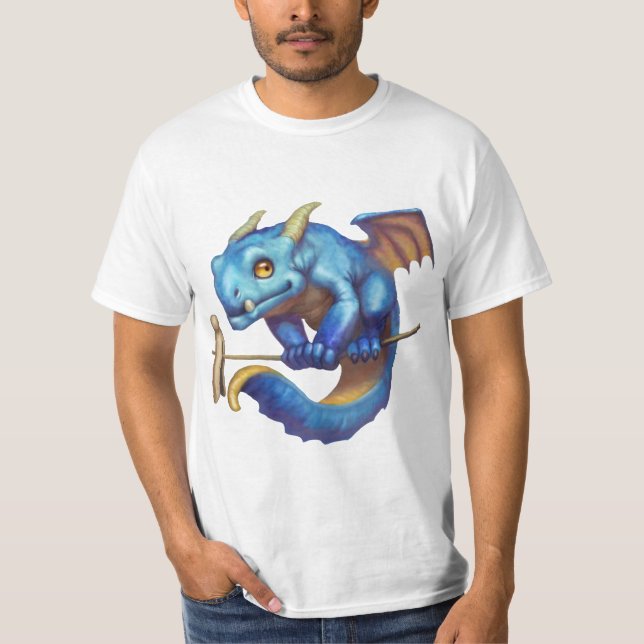 Camiseta Dragão Azul Pequeno (Frente)