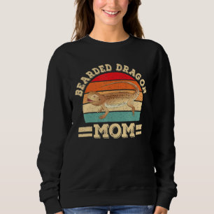 Camiseta Dragão-barba Mãe Lizard Répteis Mulheres Retróteis