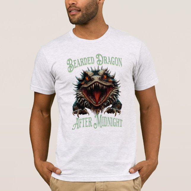 Camiseta Dragão Barbudo Assustador Divertido (Frente)