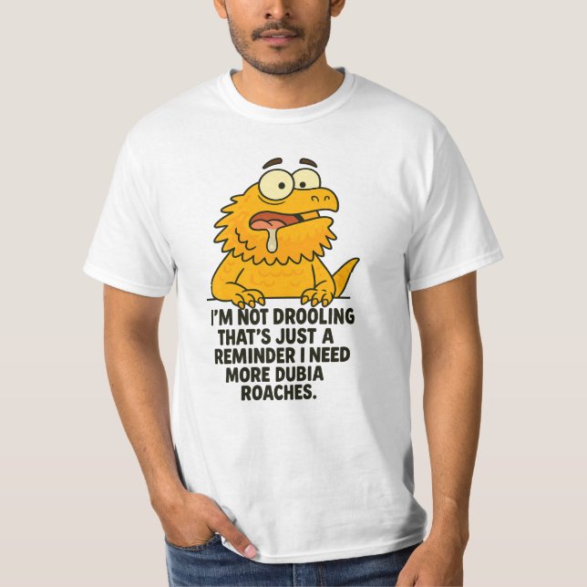 Camiseta Dragão Barbudo Engraçado (Frente)