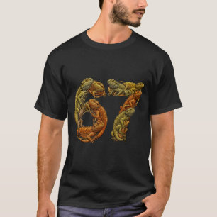Camiseta Dragão Barbudo Engraçado 6 7 Meme Seis Sete Beardz