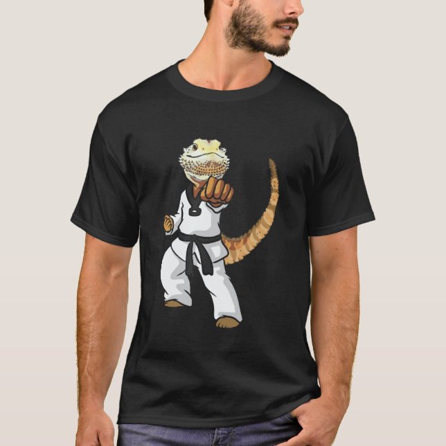 Camiseta Dragão Barbudo Engraçado Karatê Samurai Ninja Laga (Frente)