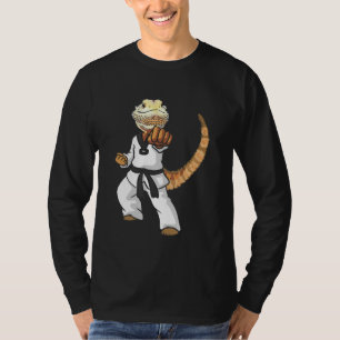 Camiseta Dragão Barbudo Engraçado Karate Samurai Ninja Liza