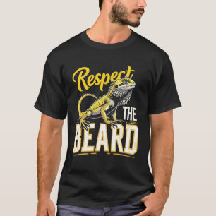 Camiseta Dragão Barbudo Engraçado Respeite a Barba Pet Lega