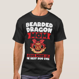 Camiseta dragão barbudo que mamãe jesus nos fez o melhor du