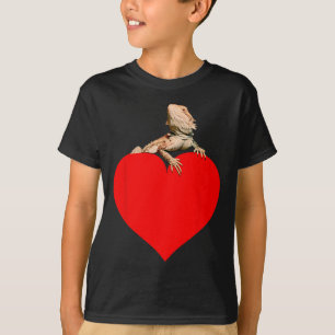 Camiseta Dragão Barbudo Subindo No Coração