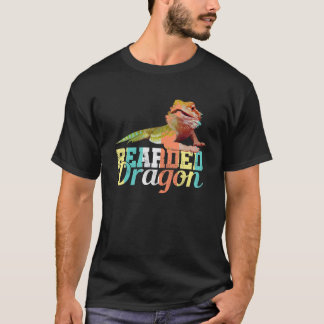 Camiseta Dragão Barbudo Vintage Pet Réptil Retro