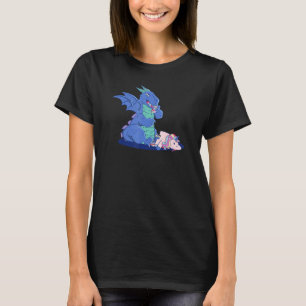 Camiseta Dragão bate Unicórnio toda vez que Gorey Fantas é