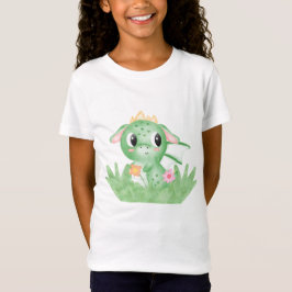 Camiseta Dragão-Bebê Cachorro Aquarela