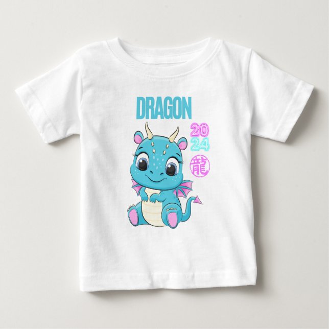 Camiseta Dragão-Bebê-Cute 2024 (Frente)