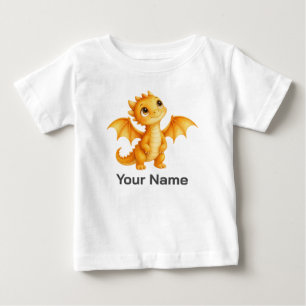 Camiseta Dragão Bebê Fantasia Personalizado Crianças Curios