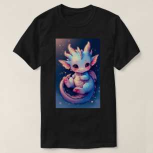 Camiseta Dragão Bebê Fofo Rave Anime Japonês Kawaii Arte 03