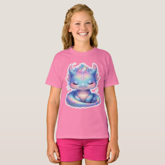 Camiseta Dragão Bebê Pastel Fofo