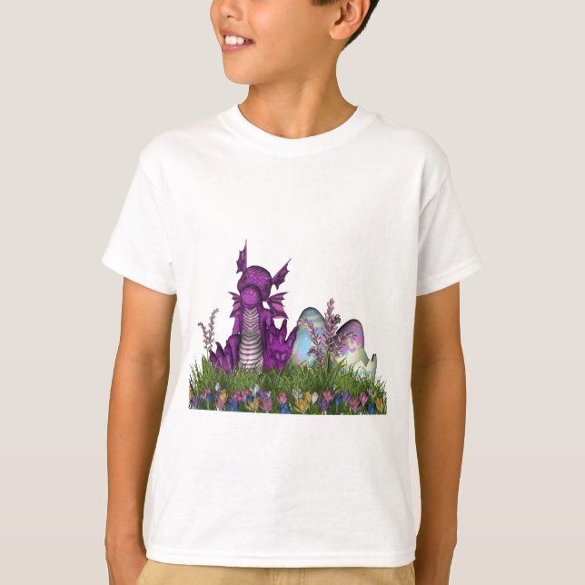 Camiseta Dragão bebê surpresa páscoa (Frente)