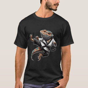 Camiseta Dragão-Boca-Boca-Boca-Boca-Pose Karate Samurai Nin