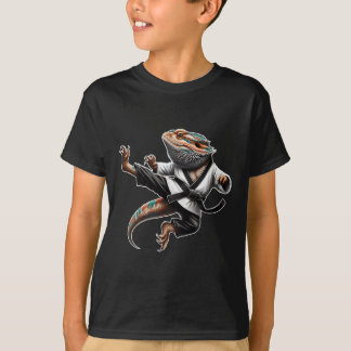 Camiseta Dragão-Boca-Boca-Boca-Boca-Pose Karate Samurai Nin