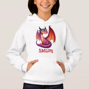 Camiseta Dragão branco roxo/vermelho personalizado