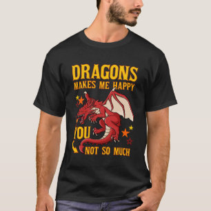 Camiseta Dragão Cabeça Engraçada Criatura Fantástica Cuta P