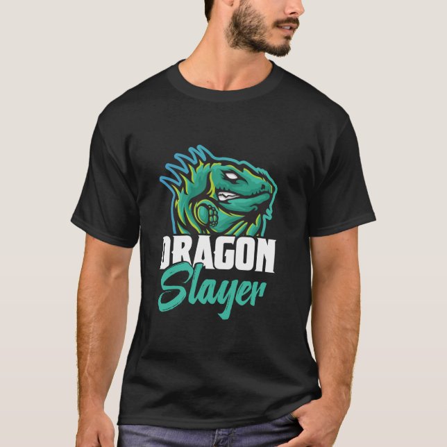 Camiseta Dragão caçador de répteis Lizard Iguana H (Frente)