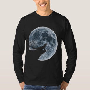 Camiseta Dragão-capa-fantasia-lua de Halloween