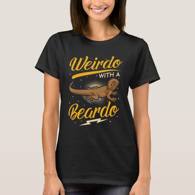 Camiseta Dragão Carborado Lizard Weirdo Com Uma Matchin De  (Frente)