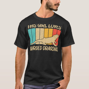 Camiseta Dragão Carbuçado Para Raparigas Réptil Iguana Liza