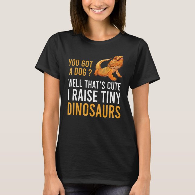 Camiseta Dragão Carroado Você Tem Um Cão Eu Levanto Dinosau (Frente)