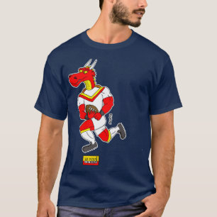 Camiseta Dragão catalão de rugby