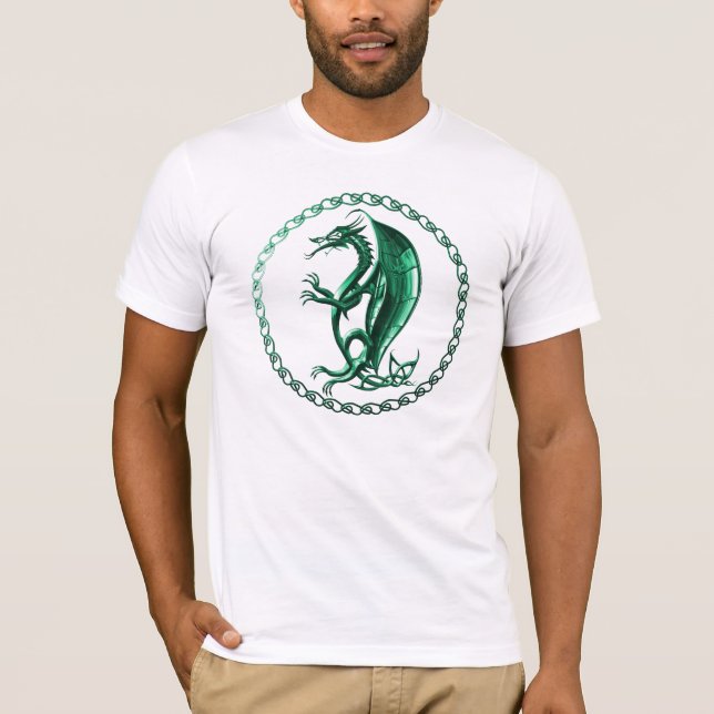 Camiseta Dragão celta verde (Frente)