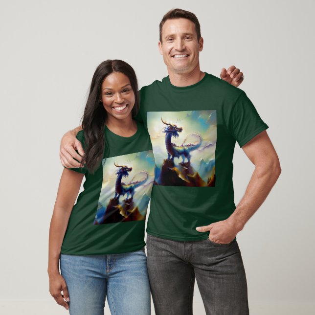 Camiseta Dragão chinês (12) (Unissex)