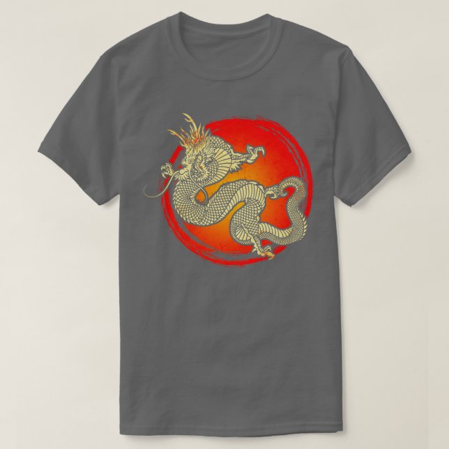 Camiseta Dragão Chinês 9 (Frente do Design)