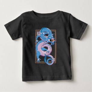 Camiseta Dragão chinês azul