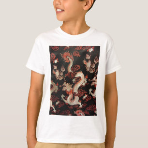 Camiseta Dragão chinês de prata