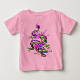 Camiseta Dragão Chinês Horned Mítico Fazendo Enchente