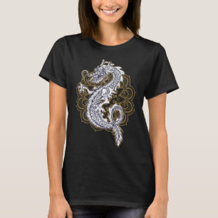 Camiseta Dragão chinês Mandala