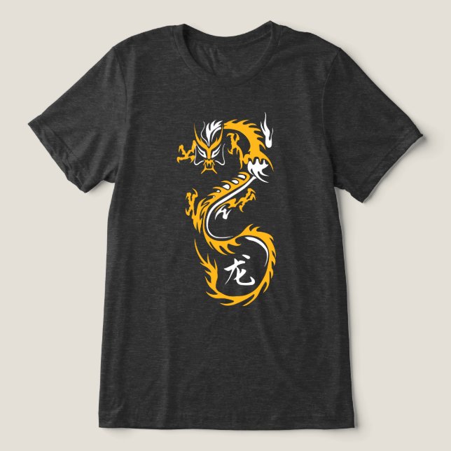 Camiseta Dragão Chinês Moderno (Design frontal)